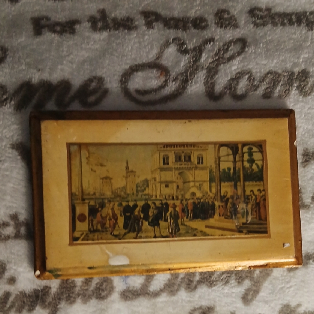 Vintage Framed Art Print with Gold Frame